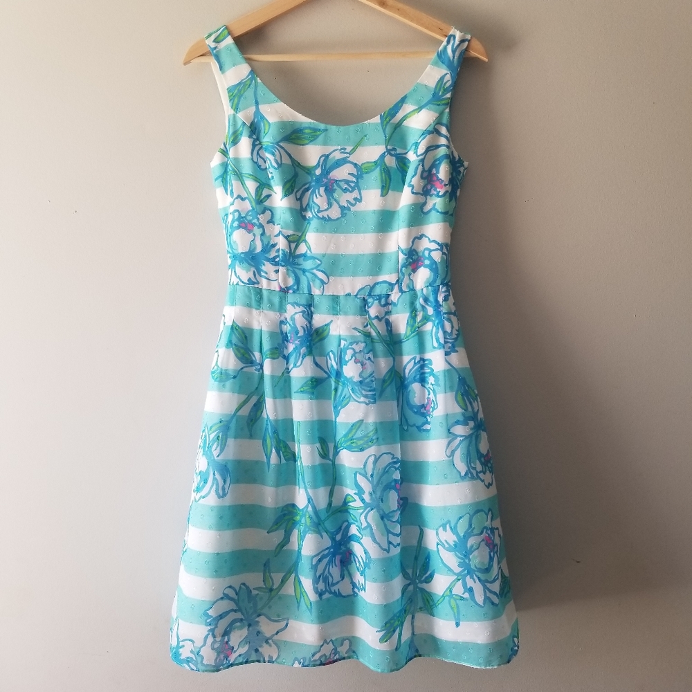 Lilly Pulitzer Posey Dress Shorely Blue 2